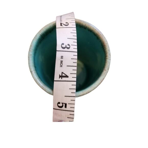 Jaska of California Cascade Ware Blue with Brown Drip Vintage 3 Glasses Tumblers - Picture 7 of 7